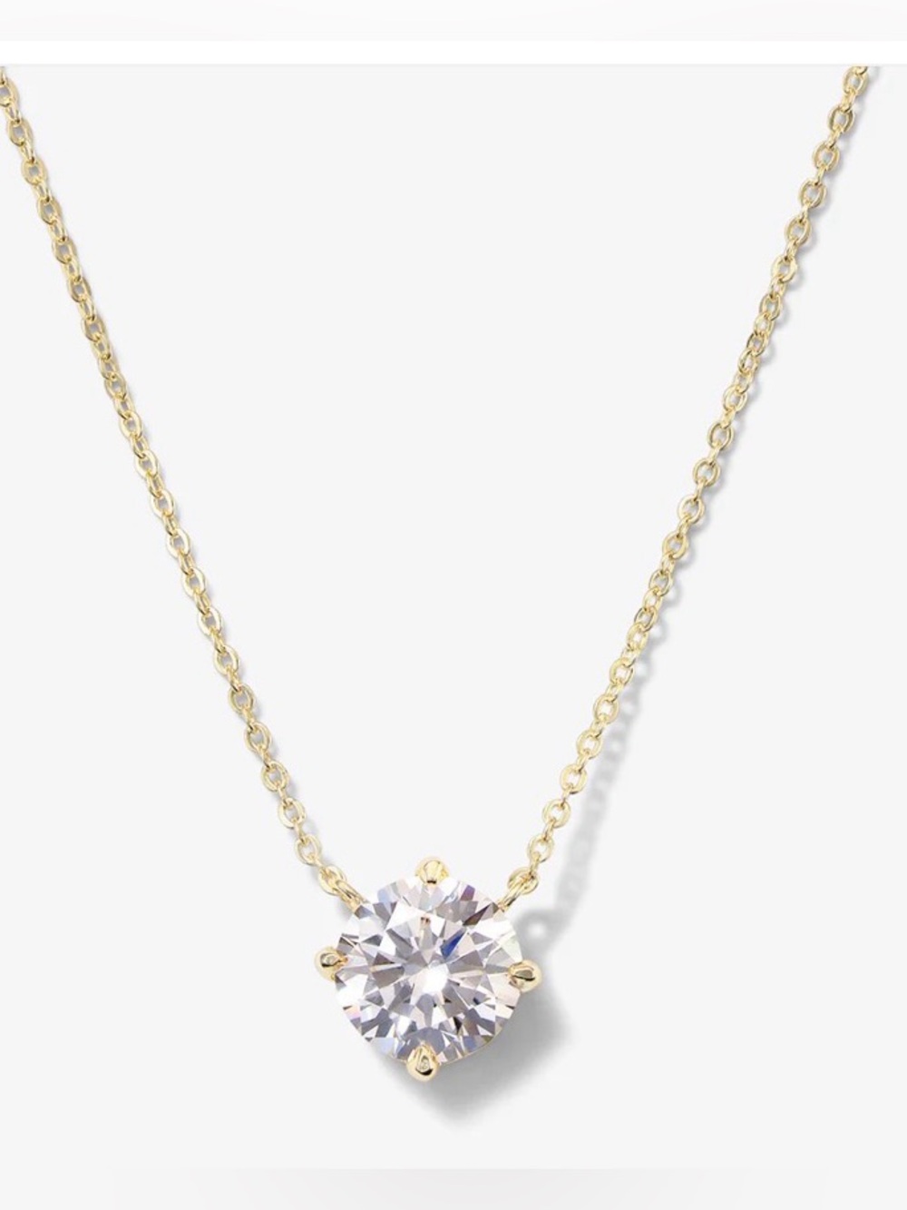 Melinda Maria The Monarch Round Cut Necklace
Gold|White Diamondettes